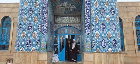 تصاویر/ بازدید امام جمعه و فرماندار میاندوآب از روند بازسازی مسجد حرّ این شهرستان
