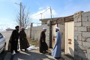 فیلم| سرکشی مدیر حوزه علمیه کردستان از روحانیون طرح هجرت قروه