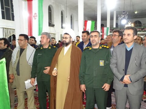 تصاویر/ مراسم گرامیداشت  دهه مبارک  فجر و با محوریت جهاد تبیین  در دهستان فسندوز  شهرستان چهاربرج