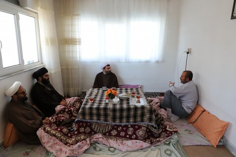 تصاویر/ سرکشی مدیر حوزه علمیه کردستان از روحانیون طرح هجرت شهرستان قروه