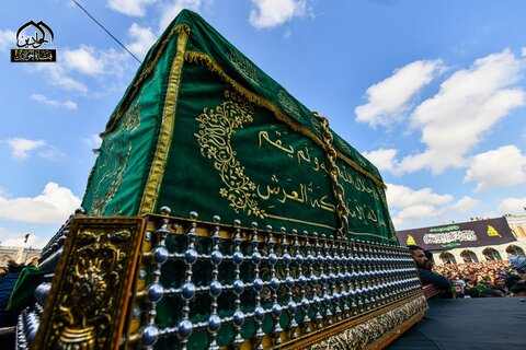 تشییع نمادین تابوت امام کاظم (ع) در کاظمین