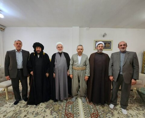 تصاویر/ دیدار نماینده ولی فقیه در کردستان از طلاب و روحانیون اهل سنت کامیاران