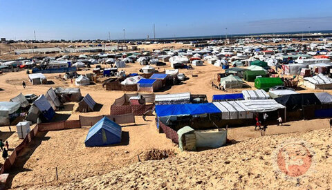تجمع آوارگان غزه در مرز مصر