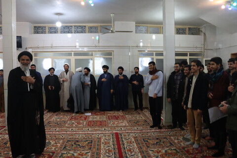 حضور حجت الاسلام والمسلمین موسوی فرد در جمع اساتید و طلاب مدرسه علمیه جزایریه شوشتر