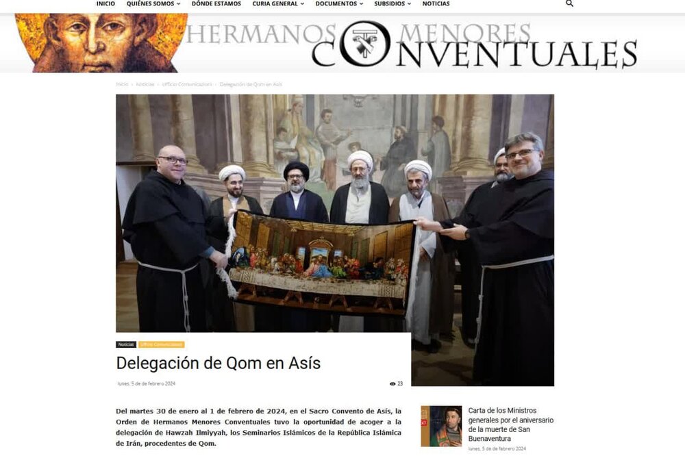 بازتاب رسانه ای هیئت اعزامی حوزههای علمیه در واتیکان