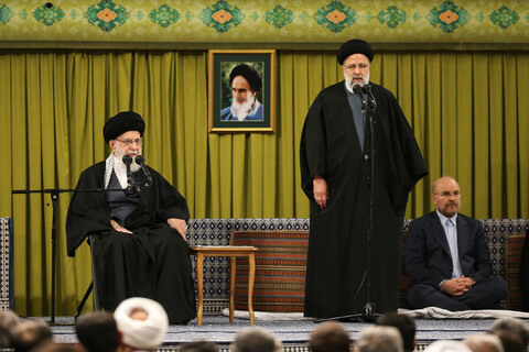 تصاویر/ دیدار مسئولان نظام و سفرای کشورهای اسلامی با رهبر انقلاب
