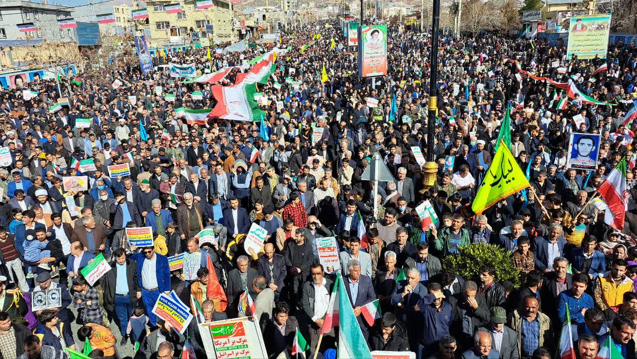 فیلم| حماسه سازی دیار زاگرس با حضور در راهپیمایی یوم الله ۲۲ بهمن