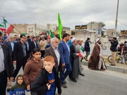 فیلم| راهپیمایی مردم چغادک در ۲۲ بهمن