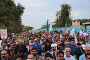 فیلم | راهپیمایی مردم خارگ در یوم الله ۲۲ بهمن