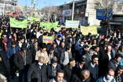 تصاویر/ حضور با شکوه مردم شهرستان «دیوانداره» در راهپیمایی ۲۲ بهمن
