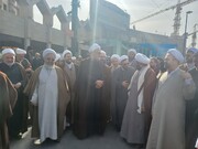 تصاویری از حضو  طلاب و روحانیون در راهپیمایی ۲۲ بهمن مشهد