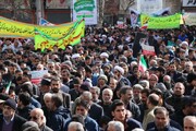 فیلم| راهپیمایی مردم بروجرد در یوم الله ۲۲ بهمن