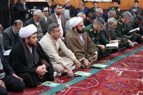 تصاویر/ مراسم گرامیداشت چهلم شهدای حادثه تروریستی کرمان در شهرستان چهاربرج