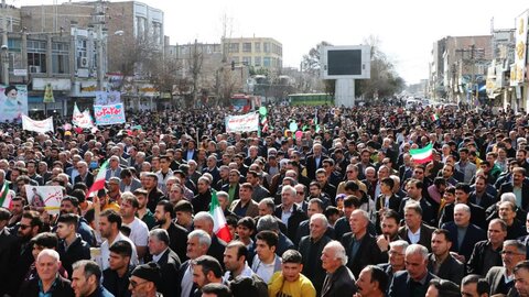 تصاویر/راهپیمایی ۲۲بهمن پارس آباد