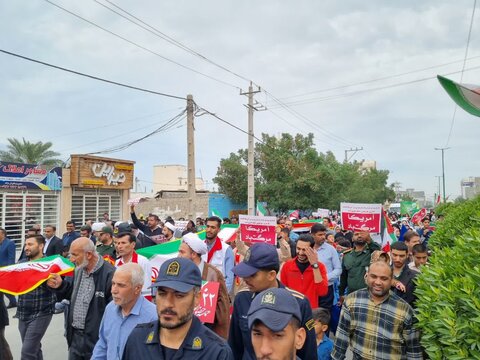 تصاویر/راهپیمایی ۲۲ بهمن ماه در شهرستان پارسیان