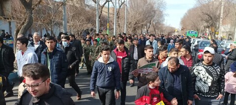 تصاویر/ حضور مردم شهرستان تبریز در راهپیمایی یوم الله ۲۲ بهمن