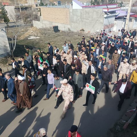 تصاویر/ حضور مردم شهرستان خداآفرین در راهپیمایی یوم الله ۲۲ بهمن