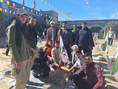 تصاویر / حضور طلاب حوزه علمیه استان قزوین در یادمانهای هشت سال دفاع مقدس