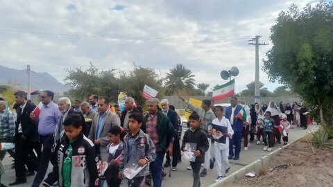 تصاویر/ راهپیمایی مردم در ۲۲ بهمن  بخش احمدی