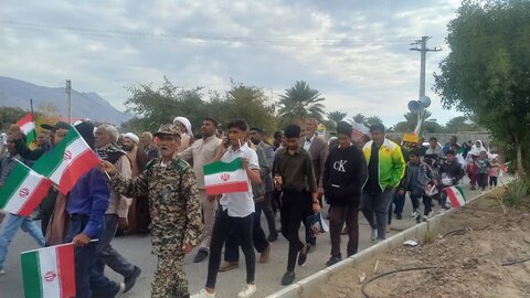 تصاویر/ راهپیمایی مردم در ۲۲ بهمن  بخش احمدی