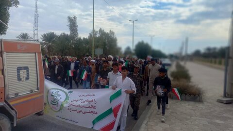 تصاویر/ راهپیمایی مردم در ۲۲ بهمن  بخش احمدی