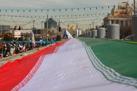 تصاویر/ راهپیمایی باشکوه ۲۲بهمن در مشهد مقدس