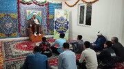 تصاویر/ درس اخلاق در مدرسه علمیه محمد باقر(ع) پارس آباد