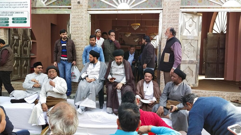 مولانا کلب جواد نقوی نے کربلا عباس باغ کی املاک پر وقف مافیائوں کے قبضےکے خلاف احتجاج شروع