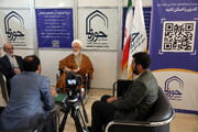 تصاویر/ حضور رئیس دفتر رهبر معظم انقلاب در قم از غرفه خبرگزاری حوزه در نمایشگاه رسانه های ایران