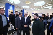 حضور وزیر ورزش و جوانان در نمایشگاه رسانه‌های ایران