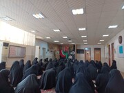 مدرسه علمیه فاطمه الزهراء(س) اهواز رنگ و بوی شهدا گرفت + عکس