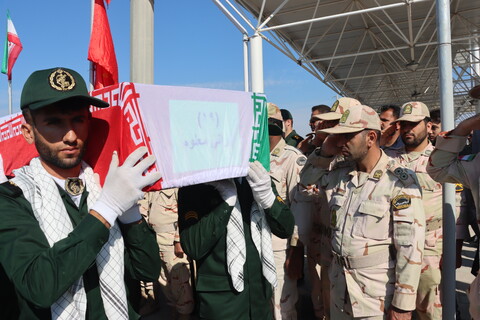 آیین استقبال از شهدای تازه تفحص شده دفاع مقدس در مرز شلمچه