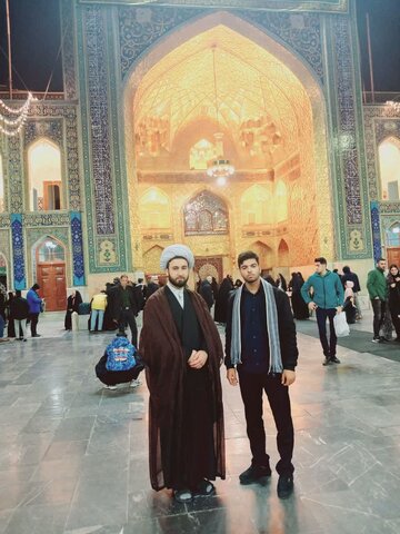 تصاویر/ حضور اساتید و طلاب مدرسه علمیه آیت الله مصطفوی در حرم رضوی