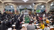 تصاویر/ محفل بزرگ پایگاه قرآنی بچه های مسجد در نمایشگاه قرآن و عترت در مصلای اردبیل