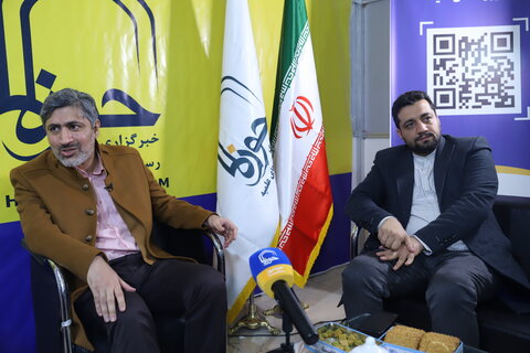حال و هوای غرفه خبرگزاری حوزه در روز پایانی نمایشگاه رسانه های ایران