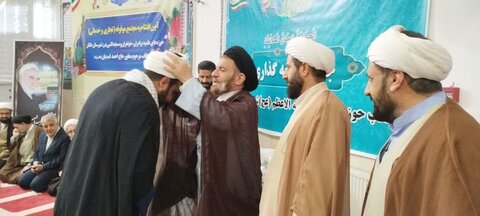 مراسم عمامه گذاری طلاب مدرسه علمیه بقیه الله الاعظم (عج)نورآباد