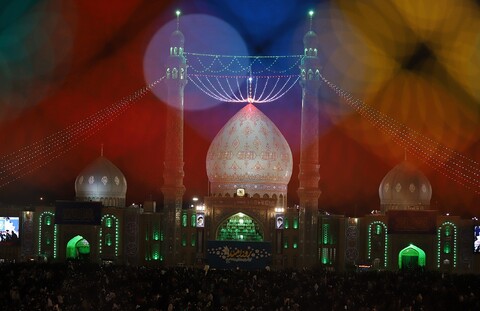 تصاویر/ مراسم نور افشانی در مسجد مقدس جمکران