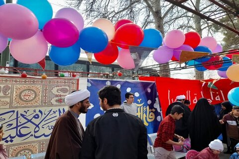 تصاویر/ پذیرایی طلاب کرمانشاهی از مردم شرکت کننده در جشن نیمه شعبان