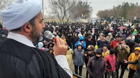 تصاویر/ جشن خیابانی نیمه شعبان در نقده