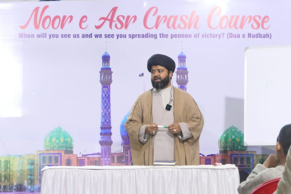 نور عصر کریش کورس ظلمت شب میں امید کی کرن سے کم نہیں: مولانا سید حیدر عباس رضوی