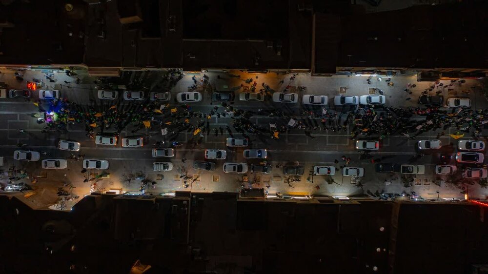 کاروان منتظران ظهور در شب نیمه شعبان دارالعباده+ عکس