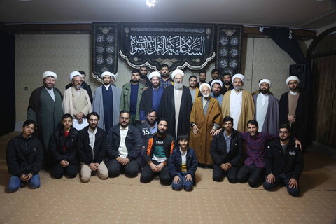دیدار جمعی از اساتید و طلاب مدرسه علمیه ثقلین شاهرود با آیت الله محسن فقیهی