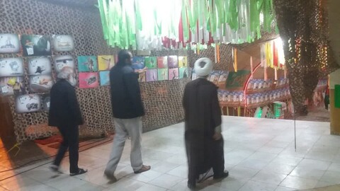 تصاویر/ بازدید امام جمعه برازجان از نمایشگاه شهدا در بهشت سجاد برازجان