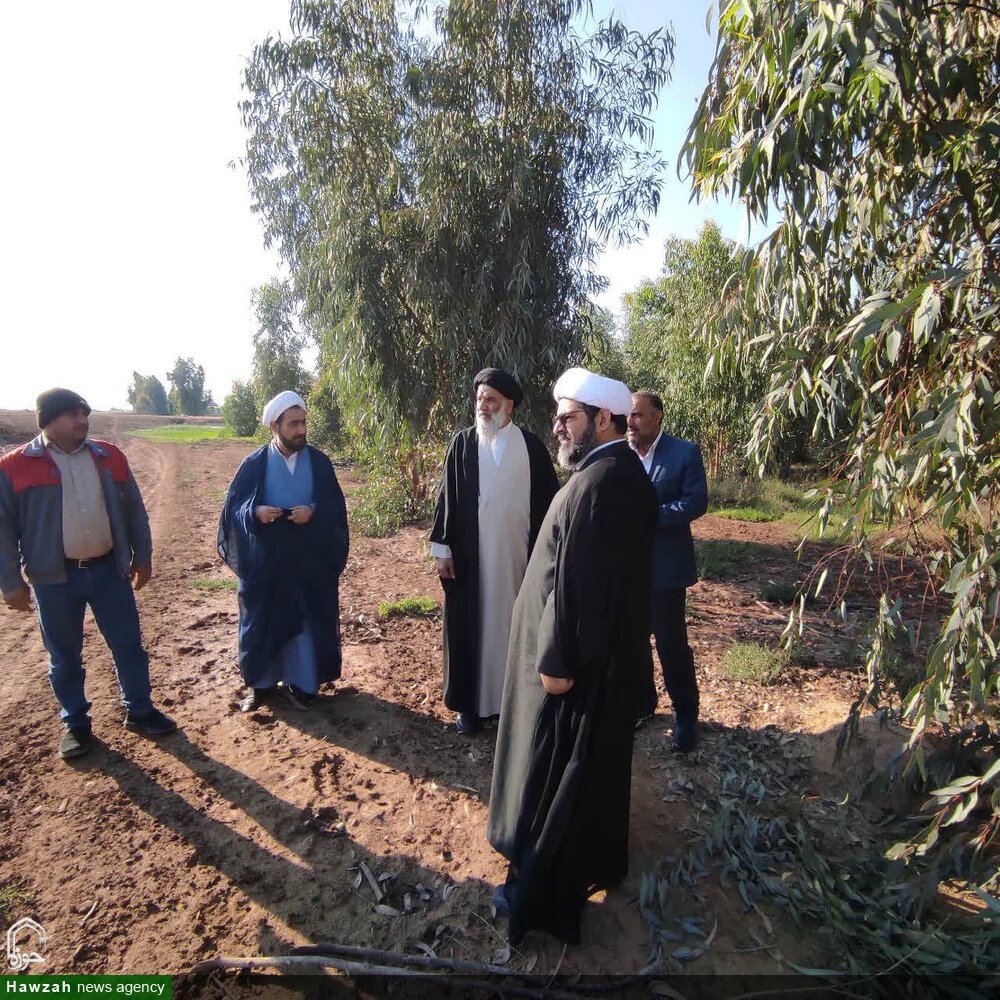 بازدید امام جمعه اهواز از "طرح زراعت چوب"  و "نهالستان شهید سلطانی"