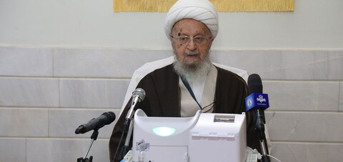تصاویر/ حضور آیت الله العظمی مکارم شیرازی در انتخابات