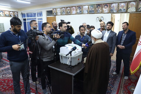 تصاویر/ شرکت مراجع و علما در انتخابات