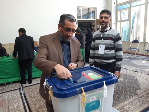 حضورفرماندار ویژه شهرستان کاشان در انتخابات