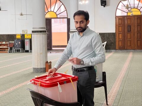 تصاویر/مشارکت قشمی ها در انتخابات