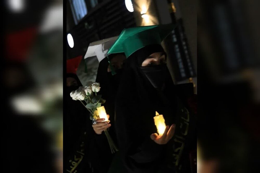 فیلم | دانشجویان دختر عراقی یاد شهدای غزه را گرامی داشتند