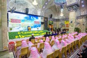 تصاویر/ برگزاری جشن تکلیف دختران عراقی در عتبه عسکریه